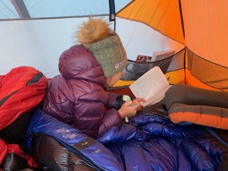 Always a book at the 'table'